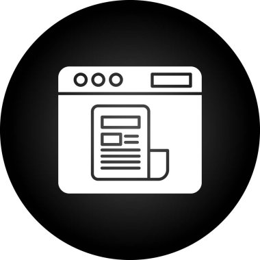 Belge simgesinin vektör illüstrasyonu