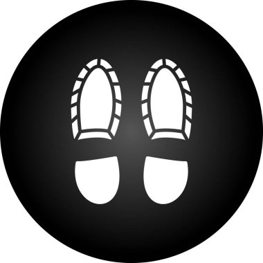 Bir çift ayakkabı simgesinin çizimi