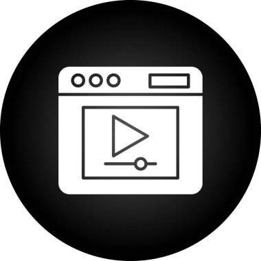 vektör lcd simgesi illüstrasyonu