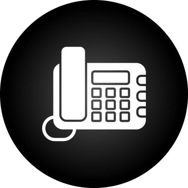 Telefon simgesi vektör illüstrasyonu