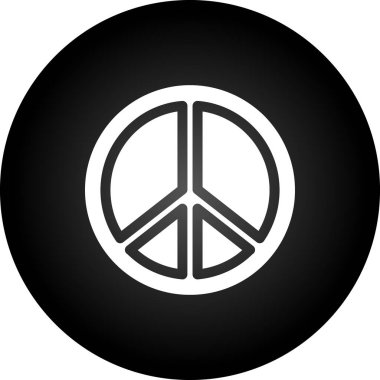Çember biçiminde barış simgesi izole edildi