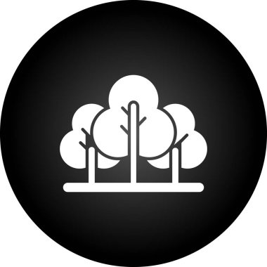 ağaç simgesinin vektör illüstrasyonu