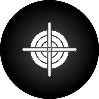 Moda biçimi izole edilmiş arkaplanda hedef simge