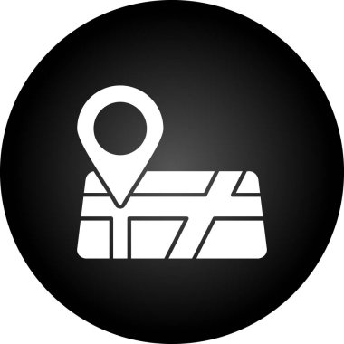 Harita imleç simgesi, vektör illüstrasyonu