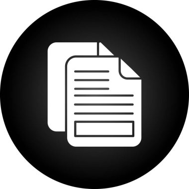 Belge simgesinin vektör illüstrasyonu