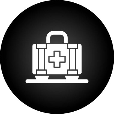 Basit bir şekilde izole edilmiş vektör illüstrasyonunda ilk yardım kipi simgesi