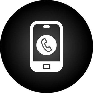 Telefon simgesi vektör illüstrasyonu