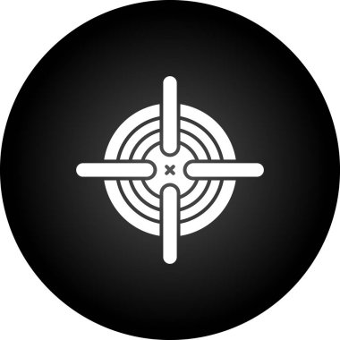 vektör hedef simgesi illüstrasyonu