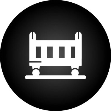 tren simgesi vektör illüstrasyonu