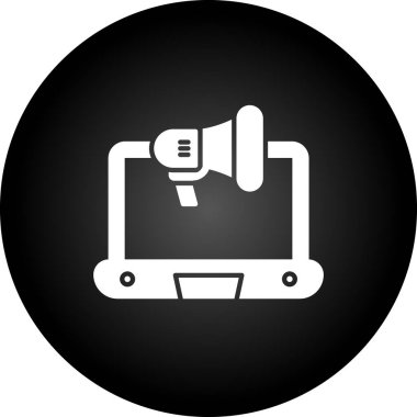 Megafon simgesi, basit vektör çizim