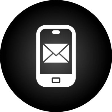 ileti ikonu vektör illüstrasyonu