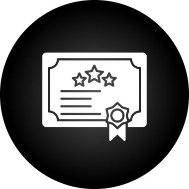 Moda biçimi izole edilmiş arkaplan sertifika simgesi