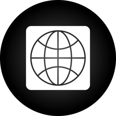 Dünya ikonu. vektör illüstrasyonu