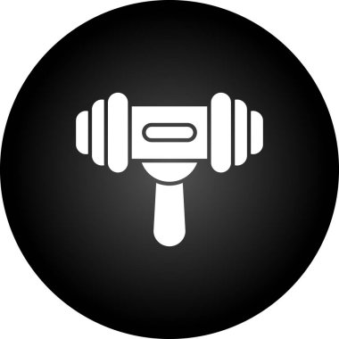 Moda biçimi izole edilmiş arkaplanda halter simgesi