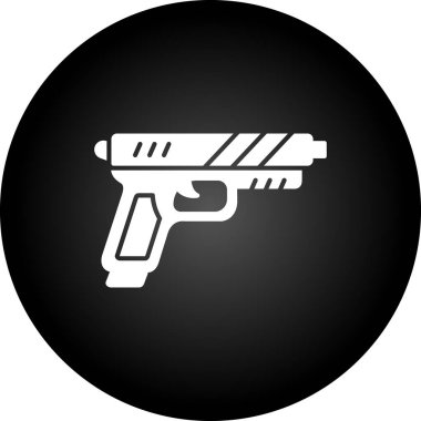 Silah simgesinin vektör modern illüstrasyonu