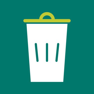 Çöp kutusu vektör simgesi