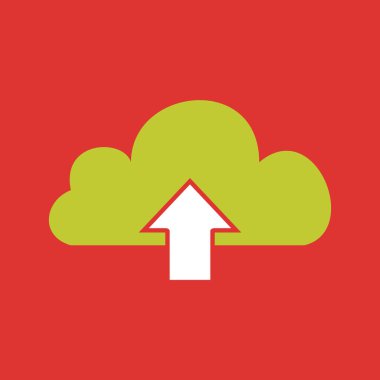 Bulut indirme simgesi. gönderme düğmesi.