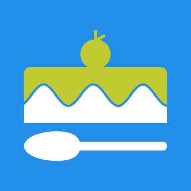 Beyaz arkaplanda pişirme vektörü simgesi. yemek vektörü illüstrasyonu