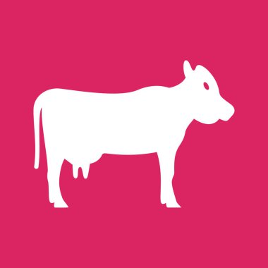 inek simgesi vektör illüstrasyonu