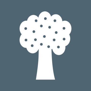 ağaç simgesi vektörü. Web tasarımınız için düz tabela dolduruldu. eko yeşil ve katı renk, logo illüstrasyonu.