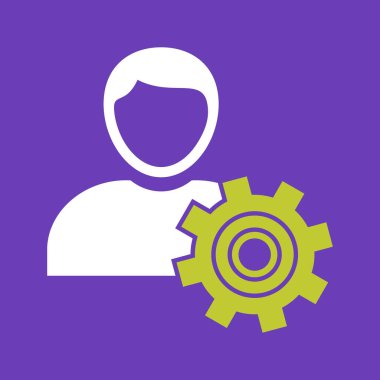 man simgesi illüstrasyonu izole vektör işareti