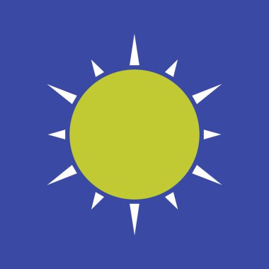 Kazakistan bayrağı. Vektör çizim