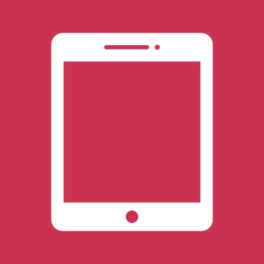 tablet bilgisayar simgesi, vektör illüstrasyonu