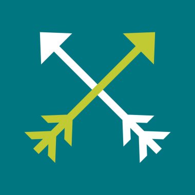 çapraz ok vektör simgesi