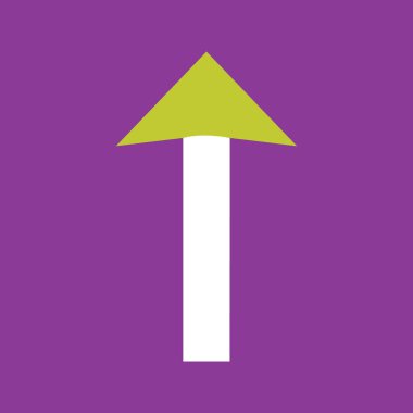 Projeniz için Yukarı Yön Okçuluk Simgesi