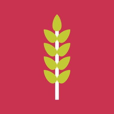 Buğday simgesi vektör illüstrasyonu