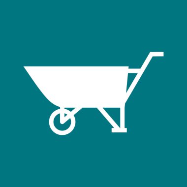 el arabası simgesi vektör işareti sembolü