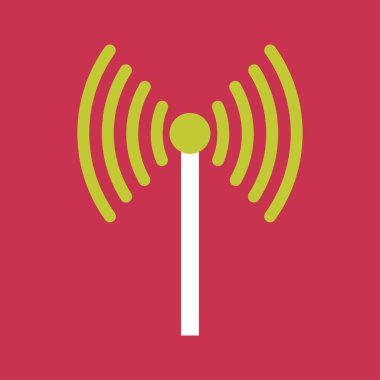 Wi-fi simge vektörü. Web için sembol