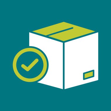 soyut arkaplanda kutu simgesi izole edildi