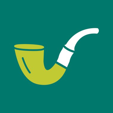 Boru vektör simgesi. Borunun illüstrasyonu.