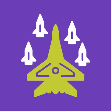 roket ikonu vektör illüstrasyonu