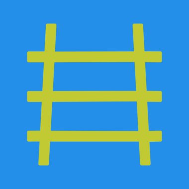 Çit simgesi. Düz dizayn. vektör 10.