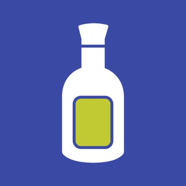 Şişe simgesi. düz dizayn biçimi 10