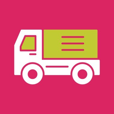 dağıtım minibüsü izole edilmiş ikon vektör illüstrasyon tasarımı