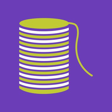 Beyaz arkaplanda izole edilmiş mor kitap yığını. Kitap yığını, vektör illüstrasyonu