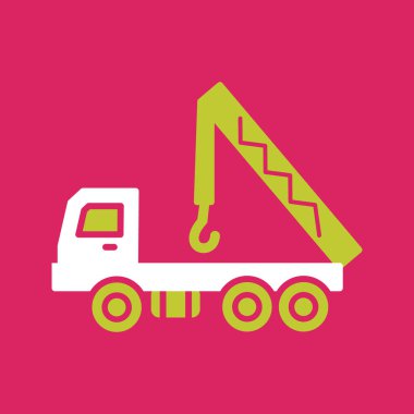 İnşaat vinç simge vektör çizim