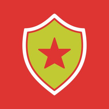 kalkan simgesi resmetme vektörü