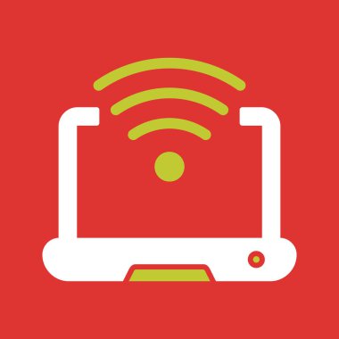 wifi simgesi vektör illüstrasyonu