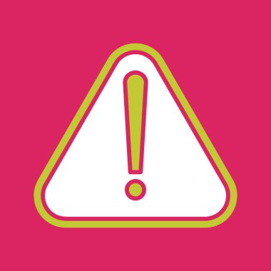 Dikkat simgesi tasarım vektörü