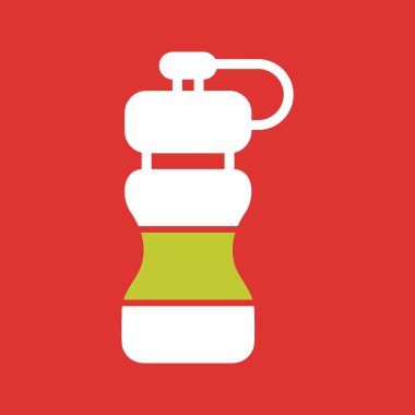 Kettle düz simgesi, vektör illüstrasyonu