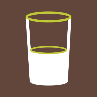 kupa simgesinin düz renk çizimi