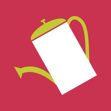 Boş bir beyaz çay poşetinin çizimi