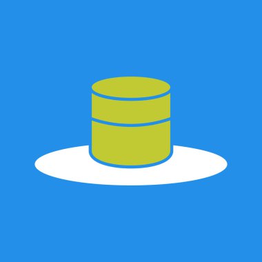 Namlu simgesi, beyaz arkaplanda izole edilmiş, vektör illüstrasyonu