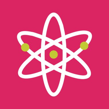 atom simgesi vektör illüstrasyonu