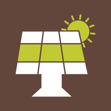 solar panel vektör simgesi