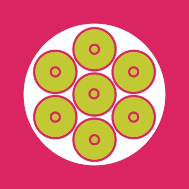 kivi meyve simgesi, meyve, vektör